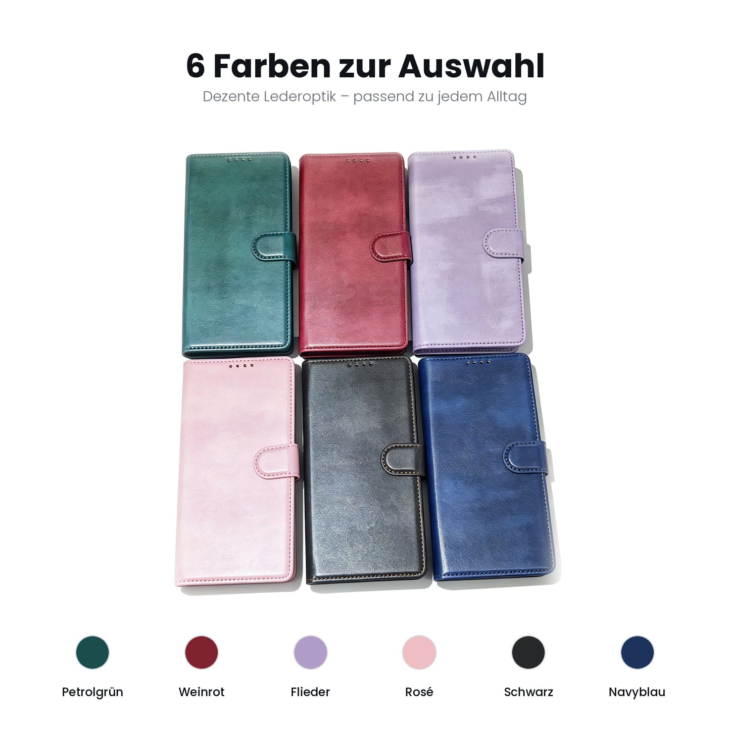 TeMo Deluxe Flip Case 2 in 1 Back Case für iPhone 16e